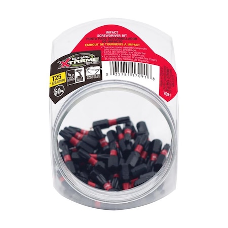 Blu-Mol Xtreme Blu-Mol Xtreme Torx T25 X 1 in. L Screwdriver Bit S2 Tool Steel 1 pc E0217091